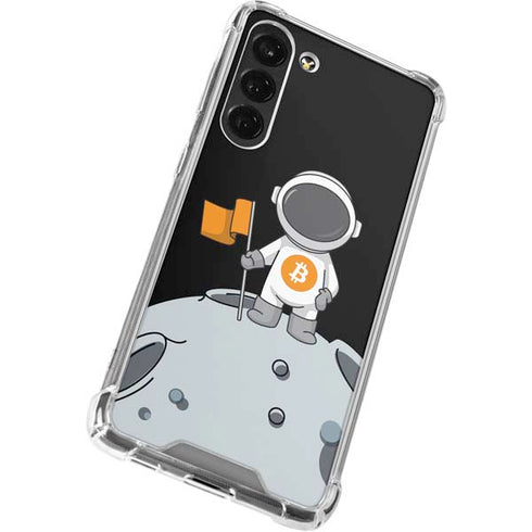 Bitcoin Astronaut Galaxy S24 FE Clear Case